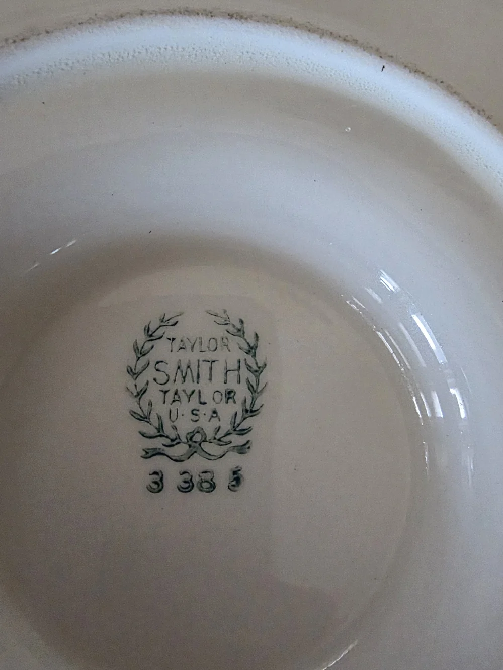 Vintage Talyor Smith Taylor Gravy Bowl With Attached Saucer